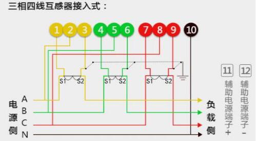 預(yù)付費電表接線圖