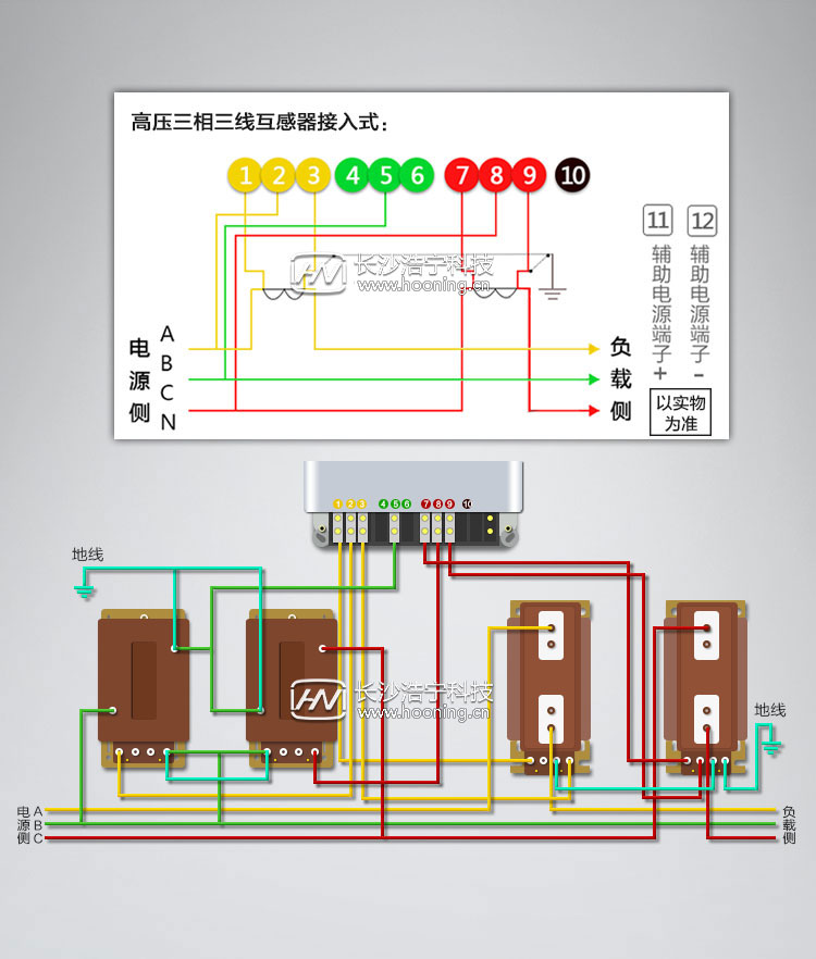 三相電表帶互感器怎樣接線圖